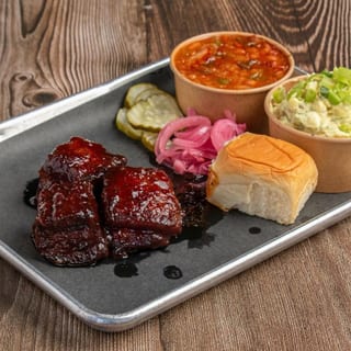 1 meat, 2 sides plate